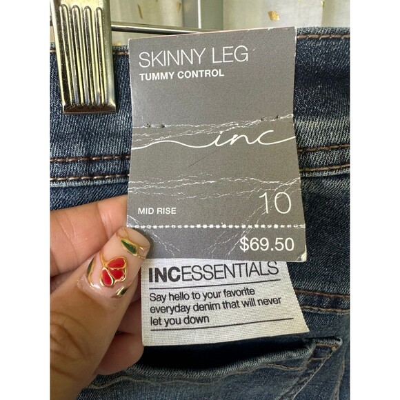 International Concepts INC NWT Curvy Tummy Control Fit Mid Rise Skinny Leg Jeans - Picture 6 of 6